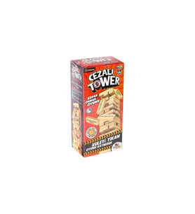 Cezalı Jenga Tower Ahşap Denge Oyunu -TotteriQ 7306 (Çok Renkli)