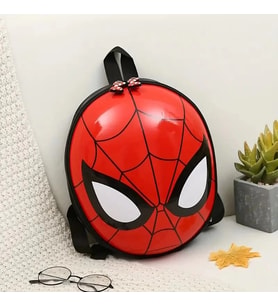Spider-Man Süper Kahraman Çantası Ayarlanabilir Omuz Askısı, Dayanıklı Kumaş, Kırmızı ve Siyah Tasar (Çok Renkli)
