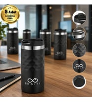 Logonuza Özel 5 Adet 5340 Çelik Kupa 300 ml Termos Özellikli Kurumsal Mug