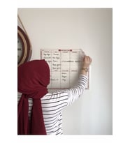 3 Adet Mini Myweek Haftalık Planlayıcı Planner My Week Akıllı Kağıt Tahta Yazı Tahtası Kalem 40x50 C