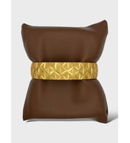 Arnes Jewelry Çelik 22 Ayar Altın Kaplama Bilezik (Gold)