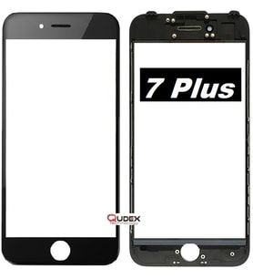 iPhone 7 Dokunmatik Çıtalı Okalı Ön Cam Touch Lens Orjinal Kalite (Siyah)