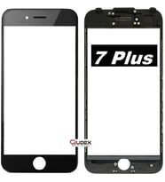 iPhone 7 Dokunmatik Çıtalı Okalı Ön Cam Touch Lens Orjinal Kalite (Siyah)