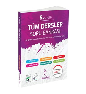 Karekök Yayınları 5.Sınıf Tüm Dersler Soru Bankası Yeni