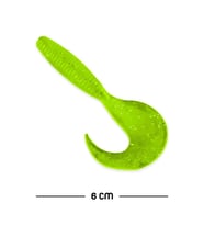 Silikon Kurt Sahte Yem - 60mm - Fluo Yeşil - Yumy (18065-SM024-03)
