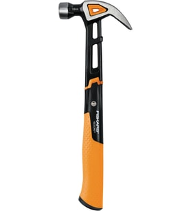 Fiskars Isocore M Evrensel Çekiç Kavisli Pençeli, Uzunluk: 34 Cm, Ağırlık: 884 G, Siyah/Turuncu, 102