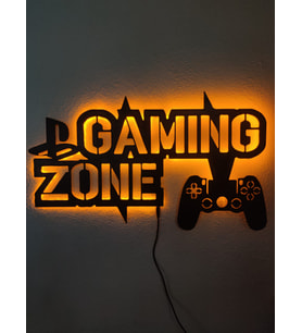 Gaming Zone Led Işıklı Tablo