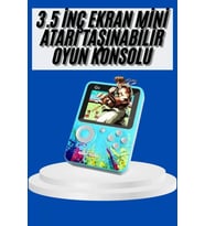 Çocuklara Özel 4K HD Retro Oyun Konsol El Atari Taşınabilir 500 Oyunlu