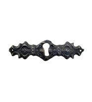 Antika Tarz Dekoratif Pirinç Anahtar Ağızlığı -  28x104mm, Oksit