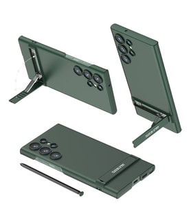 Galaxy S24 Ultra Kılıf Zore Kamera Korumalı Dikey Standlı Ays Kapak