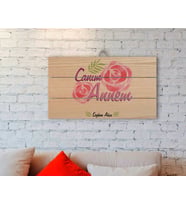 BK Gift Kişiye Özel Canım Annem Tasarımlı Otantik Ahşap Palet Tablo-15