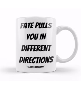Clint Eastwood Quotes Gift   Vintage Retro Rainbow Style Kupa Bardak Porselen
