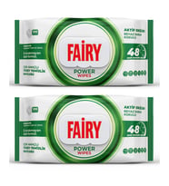Fairy Yuzey Temizlik Havlusu 100 lü Beyaz Sabun x 2 Adet