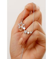925 Ayar Silver Yıldızlı Gümüş Kolye