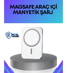 360° Döner Başlıklı Magsafe Araç Telefon Tutucu Hızlı Şarjlı