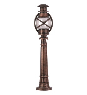 AVONNI BSU-68048-BKR-B Kahverengi Boyalı Dış Mekan Aydınlatma E27 Aluminyum Polikarbon Cam 20cm