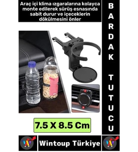 Kompakt Dayanıklı Kolay Montaj Termos Şişe Kutu İçecek Oto Araç İçi Katlanabilir Bardak Tutucu