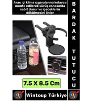 Kompakt Dayanıklı Kolay Montaj Termos Şişe Kutu İçecek Oto Araç İçi Katlanabilir Bardak Tutucu