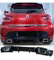 Renault Clio 4 Rs Arka Ek Difüzör Parlak Siyah 2012 2013 2014 2015 2016 Arka-difizör-bodykit-ek