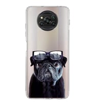 PrintiFy Xiaomi Poco X3 ile Uyumlu 1mm Slim Fit Köpek 3 050f Baskılı Şeffaf  Kılıf