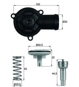 MAHLE TI22087D Termostat 03C121110A