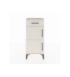 Arges Komodin Tek Raflı Tek Çekmeceli 2 Kapaklı 44x30x96 Aytaşı-Aytaşı