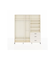 Arges Gardrop 9 Raflı 3 Çekmeceli 3 Askılı 220x30x243 Aytaşı-Aytaşı
