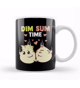 Dim Sum Time Funny Food Pun Cute Dimsum Kupa Bardak Porselen