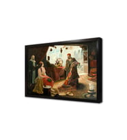 SultanA Halı Satmaya Çalışan Tüccar Çerçeveli Mdf Tablo