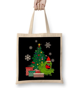 Slimer Around The Christmas Tree Bez Çanta Uzun Saplı