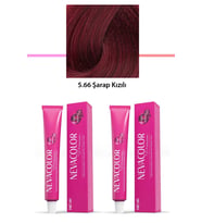 2 li Set Premium 5.66 Şarap Kızılı - Kalıcı Krem Saç Boyası 2 X 50 g Tüp