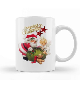 Yılbaşı Yeni Yıl Konseptli Noel Baba Christmas Kupa Bardak Porselen
