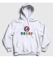 Presmono Unisex Beyaz Bears Grateful Dead Kapüşonlu Sweatshirt 376337tt