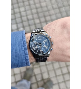Yeni Sezon Siyah Renk Erkek Vintage Kol Saati M Kors Model Premium Unisex Metal Kol Saat Avantajlı Kampanyalı İndirimli Erkeğe Babaya Kardeşe Kuzene Nişanlıya Sözlüye Sevgiliye Hediyelik Casual Günlük ve Spor Kullanımına Uygundur Özel Kutusunda