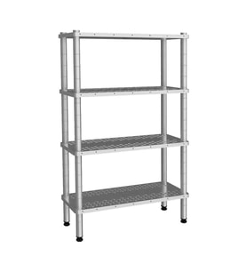 Empero EMP.D.2.36152-18-4-D 4 Katlı Delikli Raflar 36x152x180 cm INOX 201