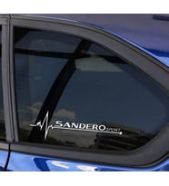 Sandero Yan Cam Sticker Oto Kapı Çıkartma Tuning oto 20 cm x 7 cm yazı 95