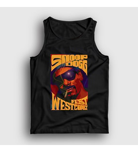 Presmono Unisex Siyah Snoop Dogg Fest Westcoast Atlet 422333tt