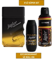 JAGLER EXTREME Erkek Parfüm 90 ml+ Erkek Deodorant 150 ml+ Roll-on Erkek