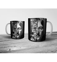 Pixxa John Lennon Imagine Beatles Kupa Bardak Model 1