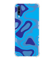 Samsung Galaxy A70  Köşe Korumalı Antişok Kapak Renkli Desen Tasarımlı Şeffaf Silikon Kılıf