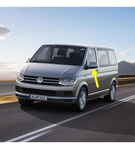 VW Caravelle 2015-2019 Sol Dış Dikiz Ayna Alt Kapağı Siyah 7E1857603B