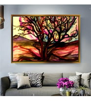 Altın Çerçeveli dekoratif tablo a1023 (Gold)