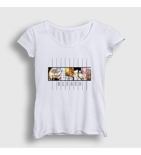 Presmono Kadın Beyaz Espada Anime Bleach T-Shirt 127343tt