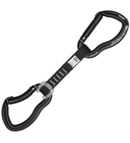 KONG Ergo Tactical Quickdraw Ekspress – Taktik ve Spor Tırmanış İçin Alüminyum Express Set (EN 12275 Sertifikalı) (Siyah)