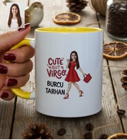 Kişiye Özel Karikatürlü Cute But Virgo Başak Burcu Kupa Bardak Doğum Günü Hediyesi