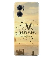 Xiaomi Redmi Note 11E Kılıf Resimli Desenli Baskılı Silikon Belive in Yourself 1316