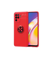 Oppo Reno 5 Lite Uyumlu Kılıf Zore Ravel Silikon Kapak (Kırmızı)