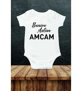 Benim Aslan Amcam Özel Tasarım Bebek Zıbın Pamuklu Çıtçıtlı Body