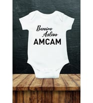 Benim Aslan Amcam Özel Tasarım Bebek Zıbın Pamuklu Çıtçıtlı Body