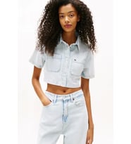Tommy Hilfiger Lightweight Denim Kadın Denim Gömlek DW0DW210721AB